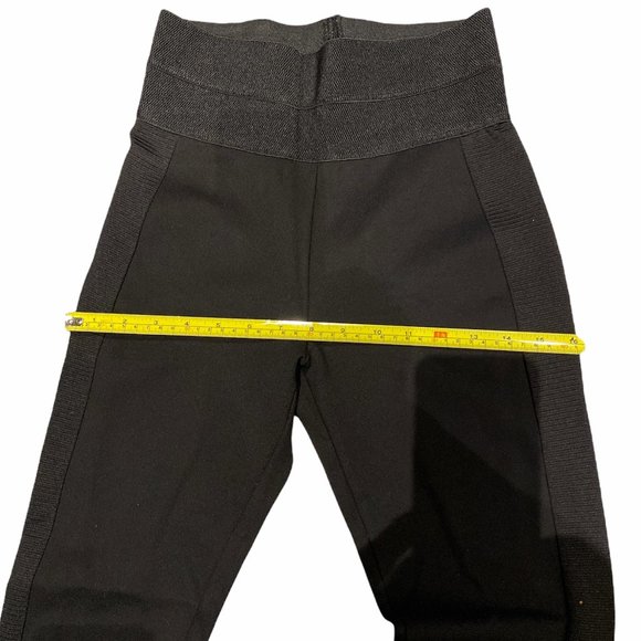 COPY - ZARA BASIC COLLECTION Leggings Black Sz M Nice Detail High Waist - Picture 9 of 12